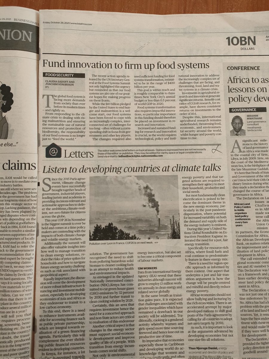 DanNjorogeThuo's tweet photo. What emerging &amp; developing markets Ought to focus on During this year Cop 26 Climate UK Talks

https://t.co/n7QrdFynYS
@SetaKenya https://t.co/OH0BePadHt