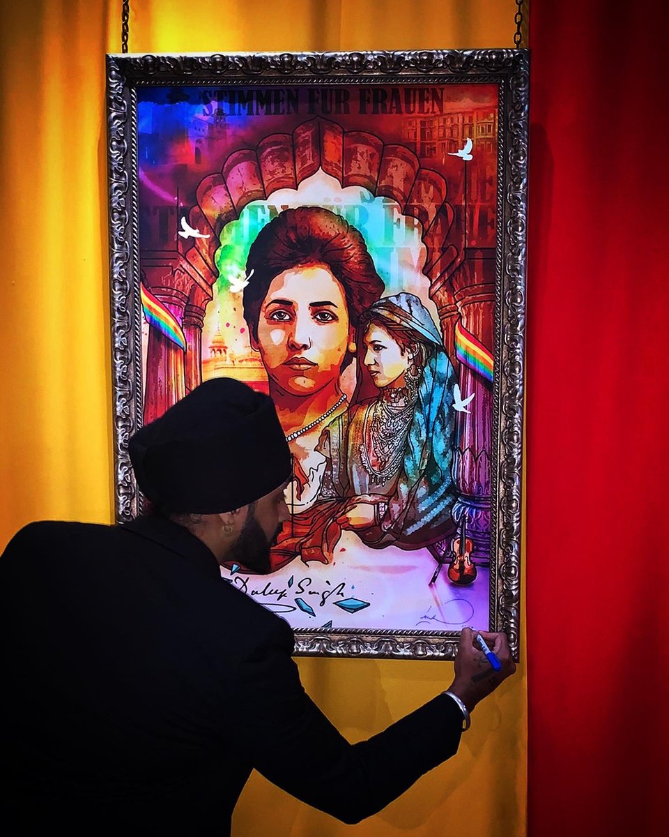 Inkquisitive's tweet photo. Princess Catherine Duleep Singh (2021) unveiled, signed and in all its beauty at ‘The Ancient House Museum’. https://t.co/rp079ae4vN