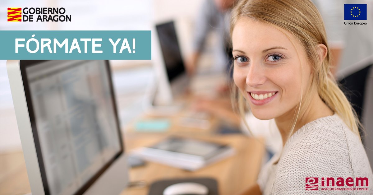 📣 ¡Fórmate con nosotros! 
Mejora tu formación profesional y completa tu CV con estos cursos gratuitos dirigidos prioritariamente a desempleados.
¡Infórmate y solicita tu plaza! ---> cursosaragon.com
Cursos financiados por el INAEM y el FSE.