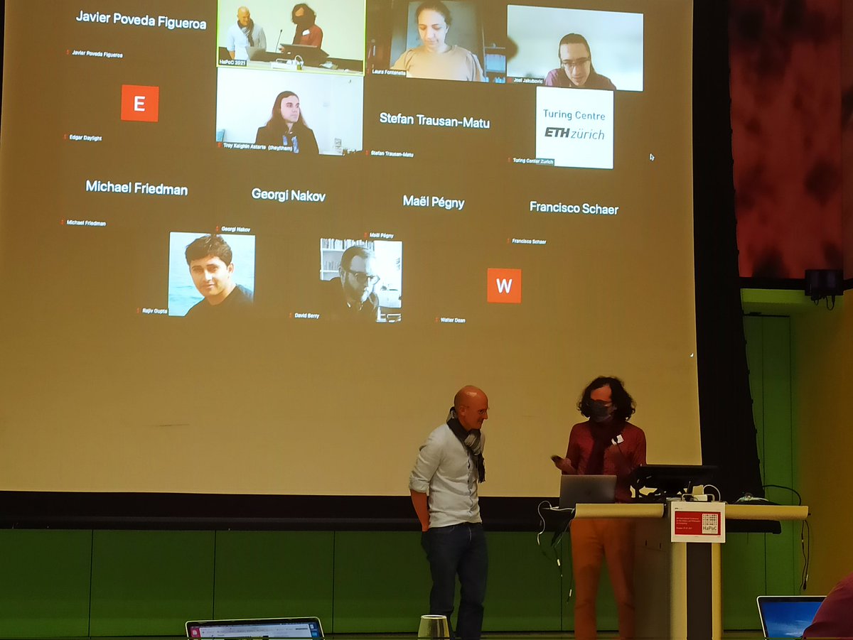 #HaPoC6 <a href="/TuringCentre/">Turing Centre Zurich</a> <a href="/LucPellissier/">Luc Pellissier 🐘</a> and <a href="/gastaldi_gianni/">Gianni Gastaldi @giannig.bsky.social</a> closing words! Till the next HaPoC event!