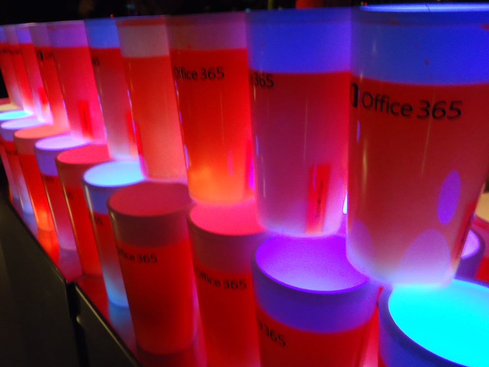 aldershotchris's tweet photo. @jonnychipz @TechieLass @teched_europe @dean_ellerby All those Office365 cups! #TEE14 https://t.co/ggYVvyrHtY