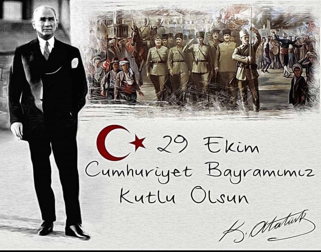 Cumhuriyet Bayramımız kutlu olsun.
