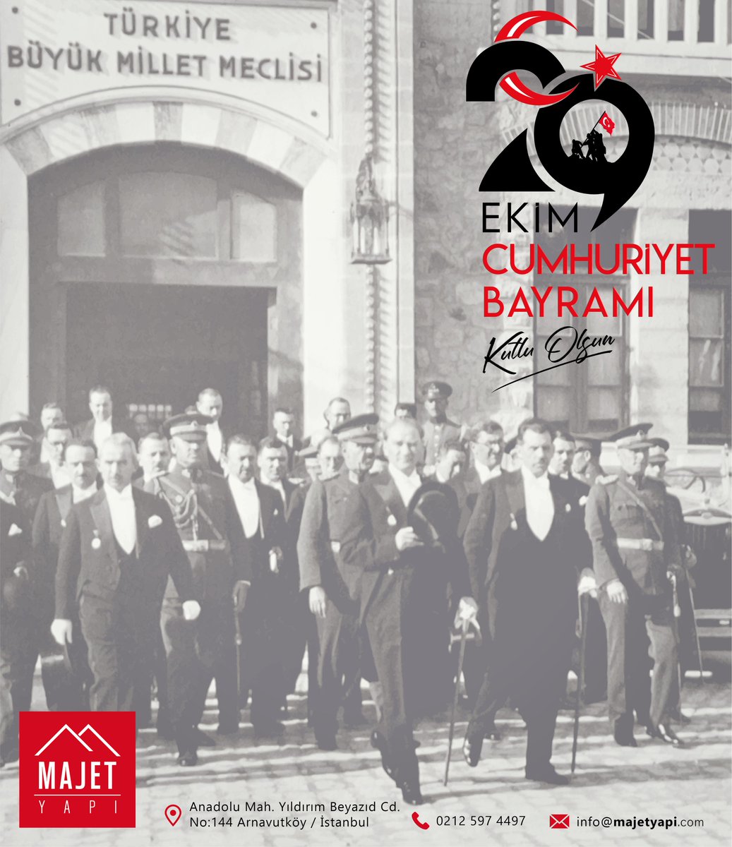 🇹🇷 29 Ekim Cumhuriyet Bayramı Kutlu Olsun. 🇹🇷

📍 Anadolu Mah. Yıldırım Beyazıd Cad. No: 144 Arnavutköy/Bolluca
☎️ 0212 597 44 97
📲 0544 197 44 97
📨 info@majetyapi.com
💻 majetyapi.com
#majetyapi #termalseramik #sujeti #arnavutköy #banyo #seramik #yapımalzemeleri