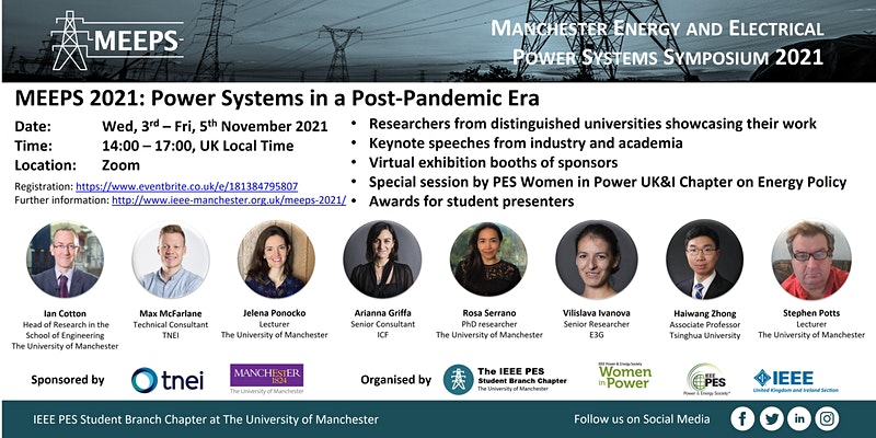 Join us at MEEPS 2021 next week!
<a href="/ieeepeswip_UKI/">IEEE PES WiP UK and Ireland</a> <a href="/OfficialUoM/">The University of Manchester</a> <a href="/ieee_wip_pes/">IEEE PES Women In Power</a> <a href="/IEEE_PES_UKRI/">IEEE PES UKRI</a> <a href="/IEEEWIE_UK/">IEEE WIE UKI</a>