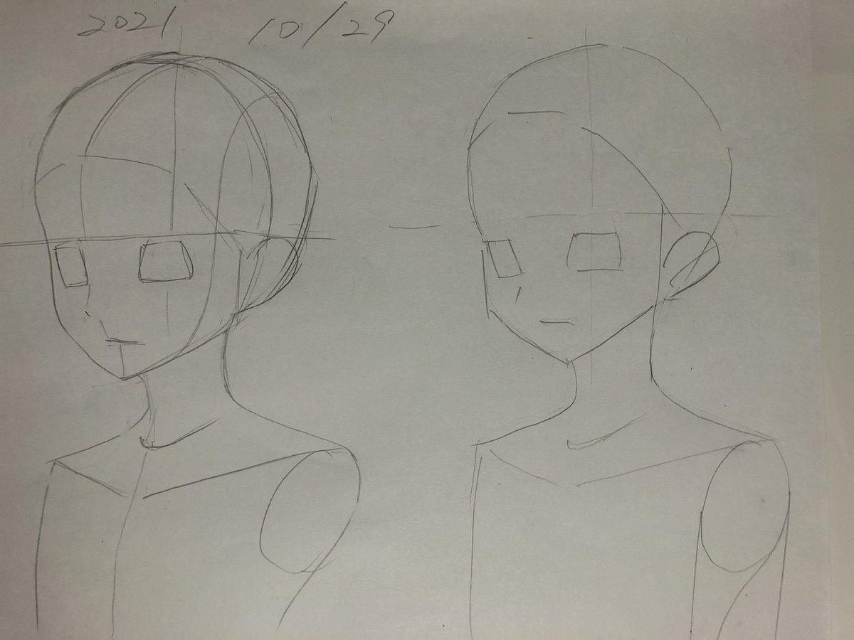 斜めを単純化して再現性を高めてる(o'ω'o) 
