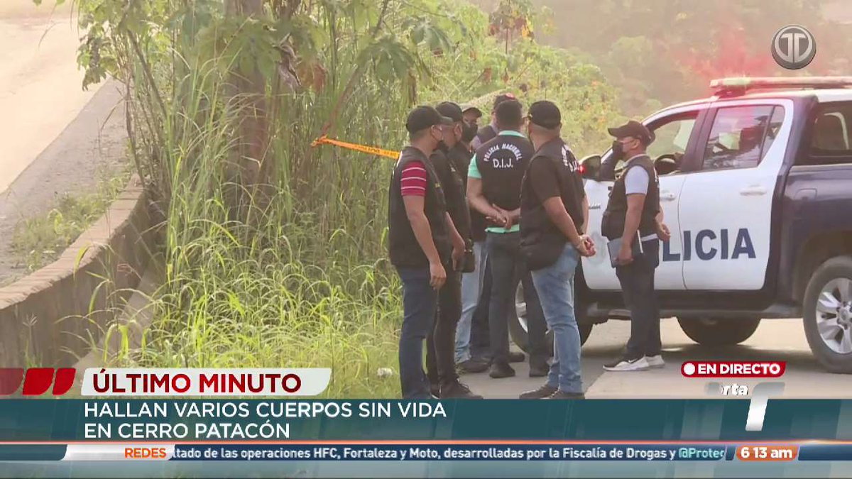 TReporta's tweet photo. Realizan levantamiento de los cuerpos de tres personas que fueron encontradas sin vida en Cerro Patacón. 
Autoridades iniciaron las investigaciones. #TReporta https://t.co/f01QChpsmF
