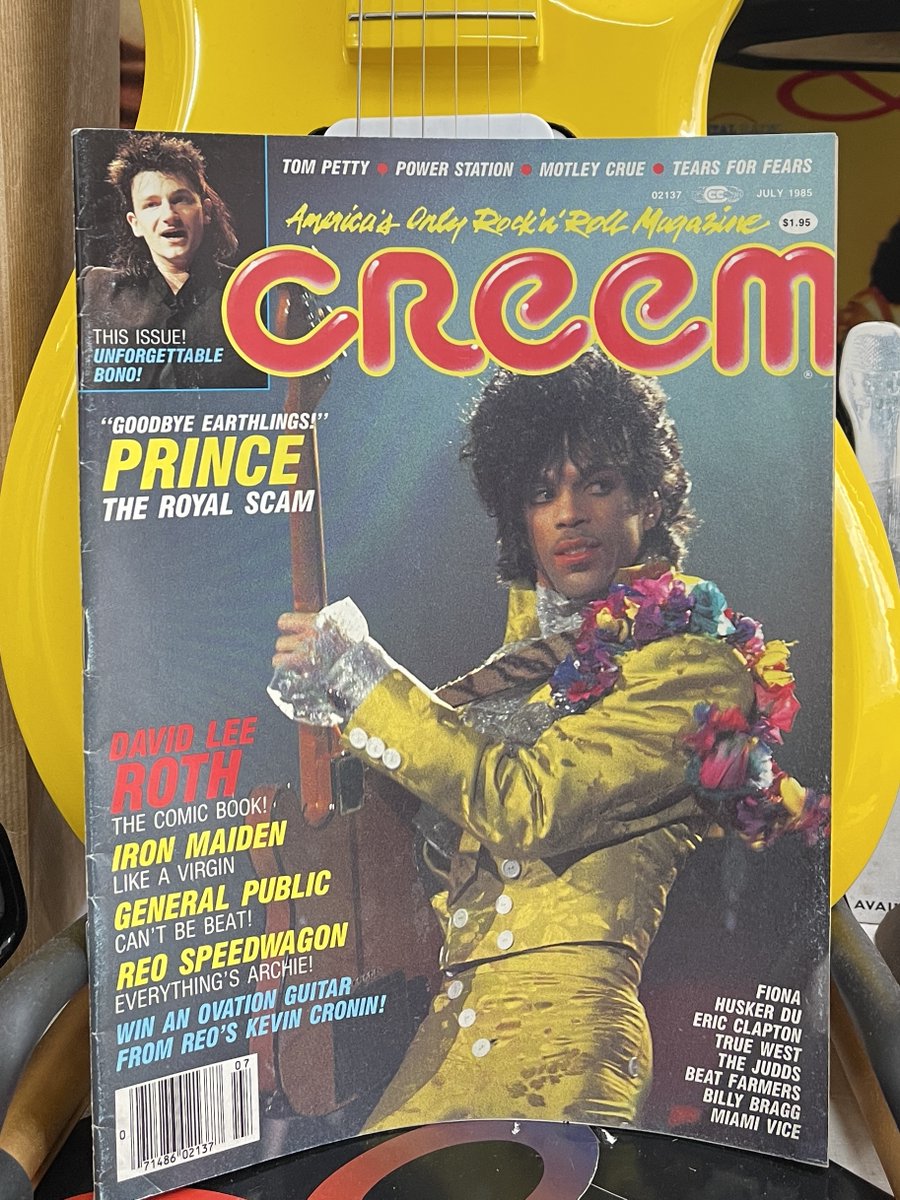 GlamSlamEscape's tweet photo. This vintage Creem magazine dates from July 1985, it has Prince on the cover & a 6 page article inside. You can find it in our Back In Stock section 👇
https://t.co/IwHsKMoObe
#Prince #Prince4Ever #Princemagazine #VintagePrince #PrinceInPrint #CreemMagazine https://t.co/PMVmbSzaZd