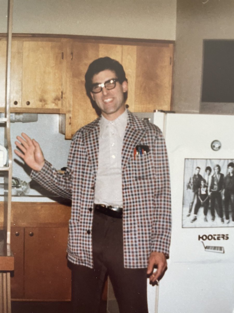 ibakeforaliving's tweet photo. NERDS, NERDS, NERDS! Halloween - guessing 1984 based on the @thehooters poster on my apartment fridge. #halloweencostume #nerds #halloweenflashback #halloween2021 https://t.co/fJULif0nwh
