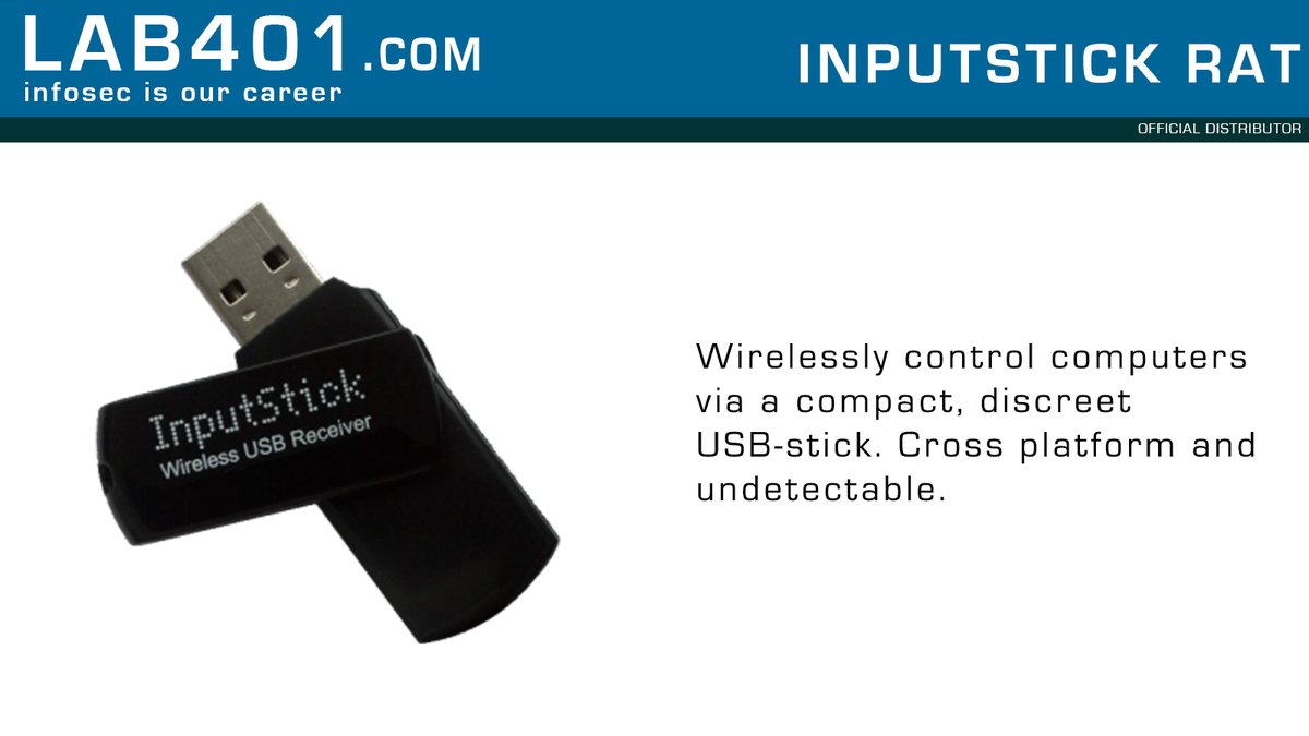Lab_401's tweet photo. Wirelessly control computers via a compact, discreet USB-stick. Cross platform and undetectable.
learn more, visitπ https://t.co/pKgb9UPkWh
#remoteaccess #pentesting #infosec #redteam #blueteam #hacking #inputstick https://t.co/Im7Ippdpx8
