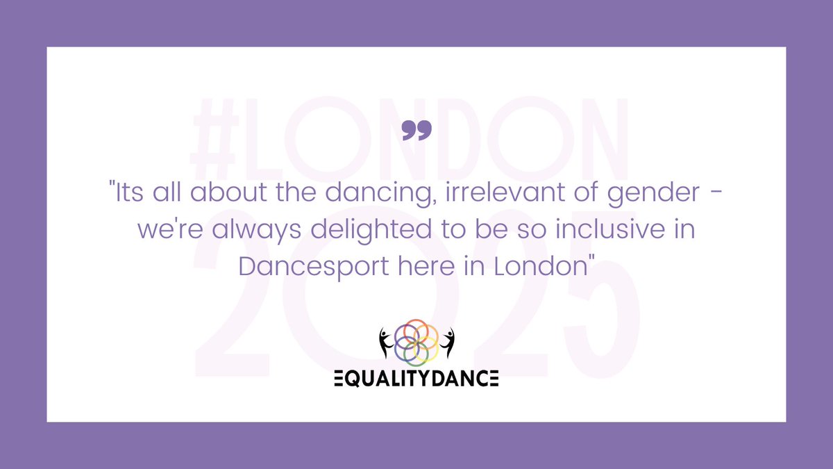 LondonEuroGames's tweet photo. With heaps of experience behind them it's great to have Equality Dance supporting our bid. And what a venue we have lined up for #Dancesport too. Gold🥇Silver🥈Bronze🥉Copper🧐
#London2025 #LondonEuroGames #EuroGames #lgbt #lgbtq #lgbtqsport #identifyasadancer #equalitydancing https://t.co/B8GCLOWLWy