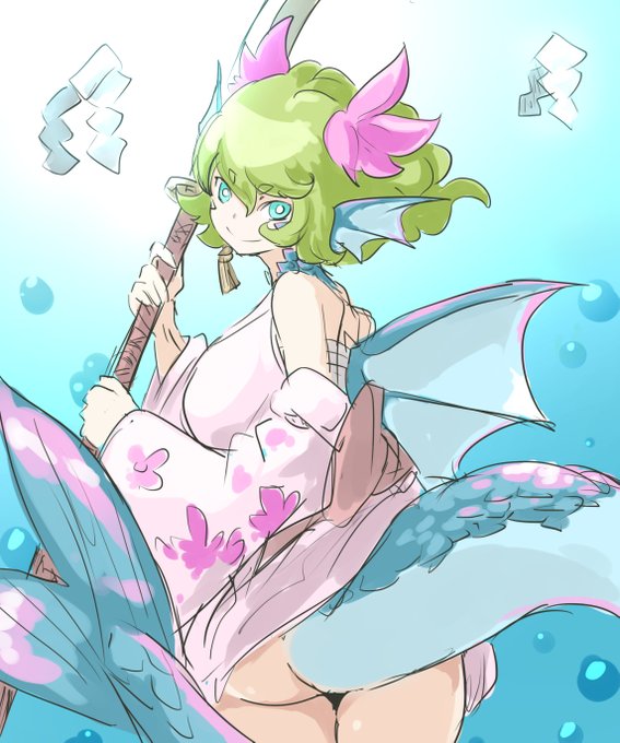 ホウセンカ・ウツミ【@senka_】
海竜の血を色濃く継ぎ、水中での活動に適応した魔族
極東の島国の文化にハマっているようだ
「シキガミ」という使い魔と「ナギナタ」という武器を使いこなす 