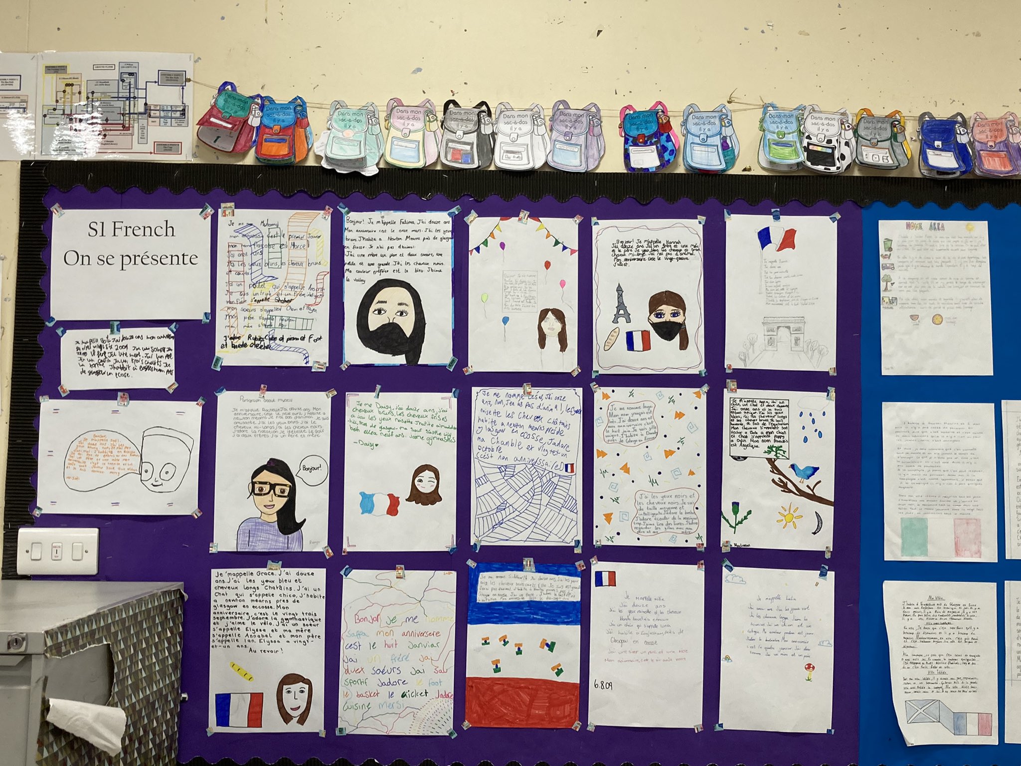 Mearns Castle Modern Languages Mme Wright Is Just Delighted With These Posters That 1f Produced After Working So Hard In Their Talking And Writing Assessments Some Talented Artists Keep Up