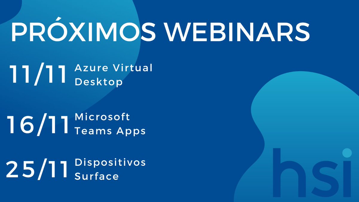 ¡Ya puedes inscribirte en nuestro webinar de noviembre! 📅 

Accede a nuestra web y descubrelos link.hsi.es/41c