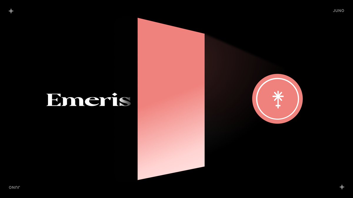Integration Chain Announcement:

🟣Juno 🟣
Build Apps that Scale 

Built from a community-driven initiative, <a href="/JunoNetwork/">Junø</a> is the first #permissionless interoperable and crosschain #SmartContract network in the <a href="/cosmos/">Cosmos - The Interchain ⚛️</a> ecosystem.

🟪Native tokens: $JUNO
medium.com/emeris-blog/ju…