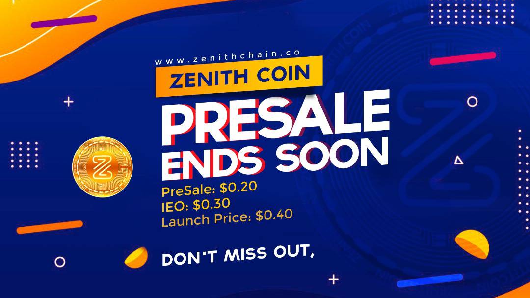 zenithchain_co's tweet photo. PreSale Almost Over‼️‼️‼️

Grab Your #Zenithcoin Now🚀🚀🎉

Don't just watch others buying up.🙈😜
You're Still An Early Investor.🤩💪

Private PreSale: 5th Nov.
Launch Date: 15th Nov.

➡️Early Birds:  $0.20
➡️IEO Price: 0.$30
➡️Launch Price: $0.4

Visit https://t.co/BC8GYsMqV6 https://t.co/I85YwOiP4n