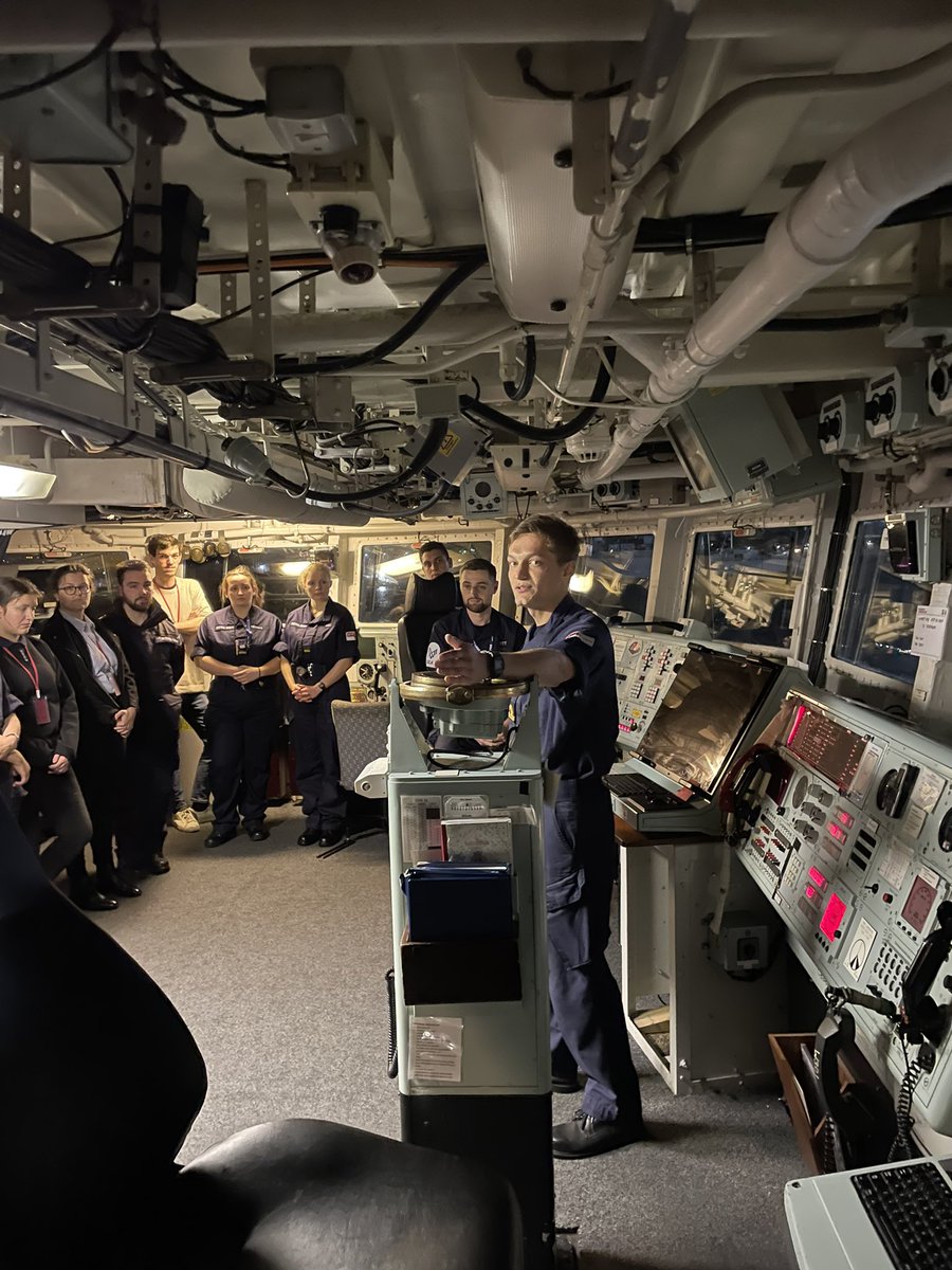 Last night OCs were treated to a tour around @HMSLANCASTER. We got to learn about life on board and gained lots of valuable information about how the different branches on ship worked. Thank you to all of ships company for hosting us.
