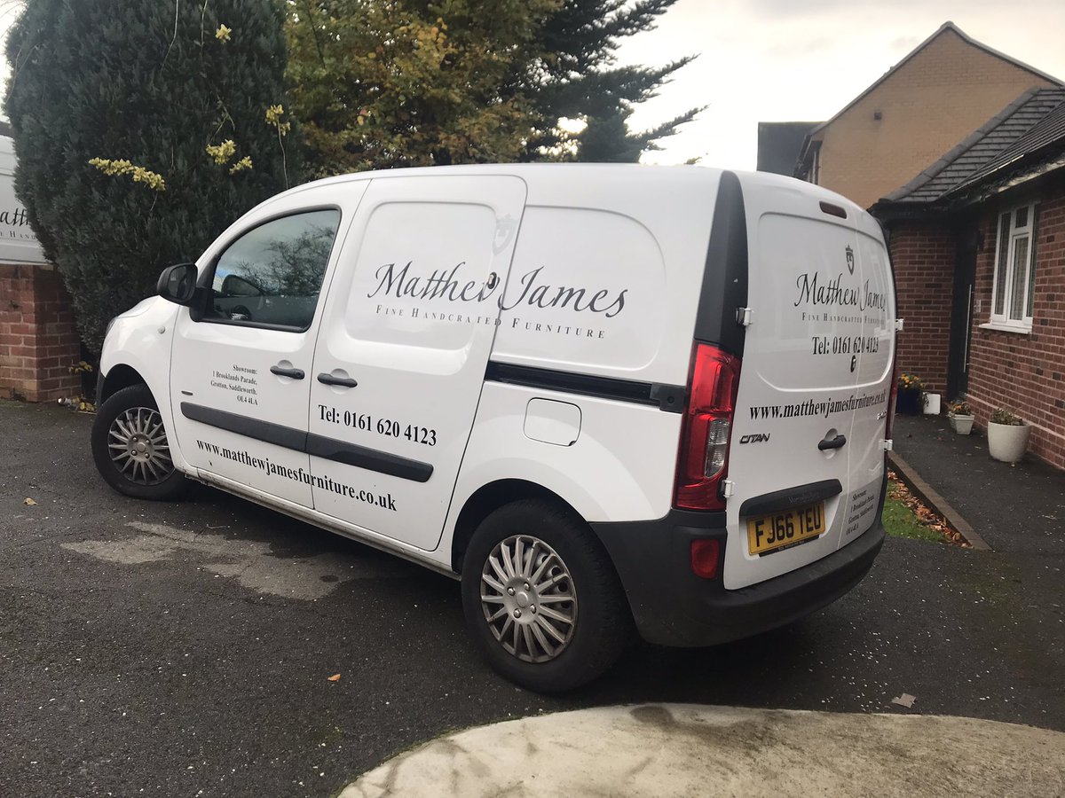 Thank you <a href="/BrokenpencilUK/">Chris stansfield</a> for sign writing our new van. It looks great 😊 #OldhamHour