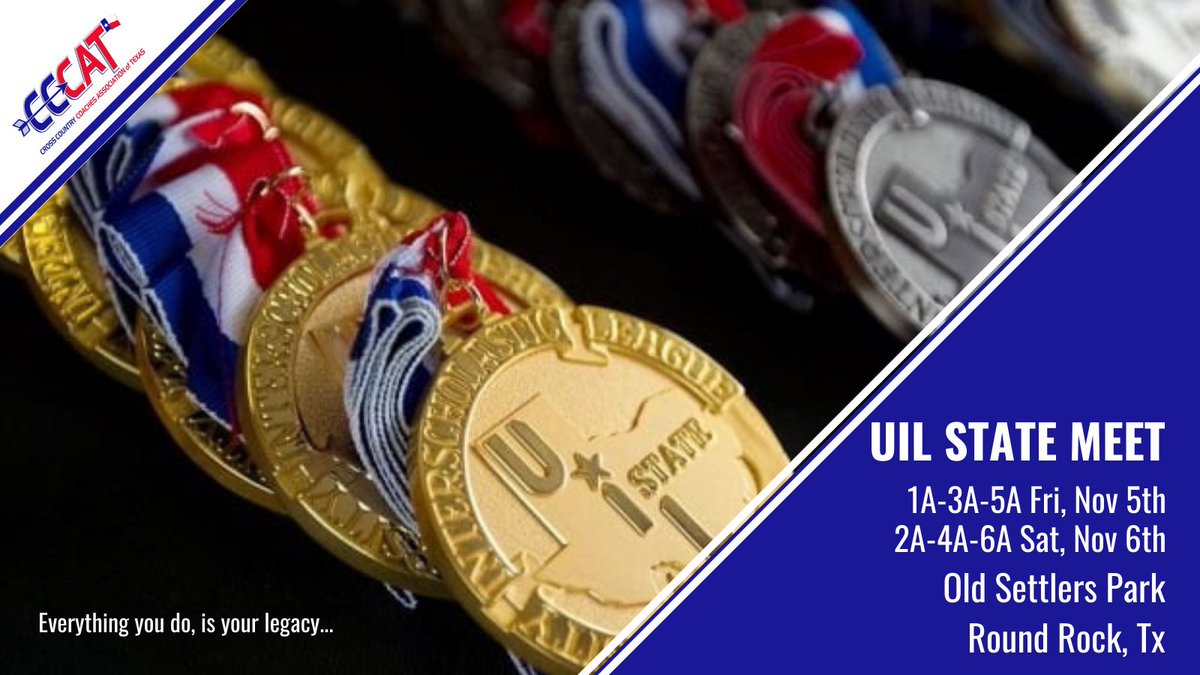 TexasXCCoaches's tweet photo. One more week… #STATE 🏆 https://t.co/kFWgaRYUI8