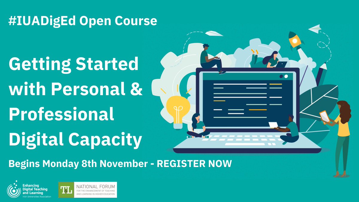 Irish Universities Assoc. (@iuaofficial) on Twitter photo 📢ATTENTION all those who teach or support student learning in Higher Education! The #IUADigEd Open Course - Getting Started with Personal & Professional Digital Capacity, begins on Mon 8th Nov. For more information and to enrol now visit 👉 opencourses.ie/opencourse/get… 📢ATTENTION all those who teach or support student learning in Higher Education! The #IUADigEd Open Course - Getting Started with Personal & Professional Digital Capacity, begins on Mon 8th Nov. For more information and to enrol now visit 👉 opencourses.ie/opencourse/get…