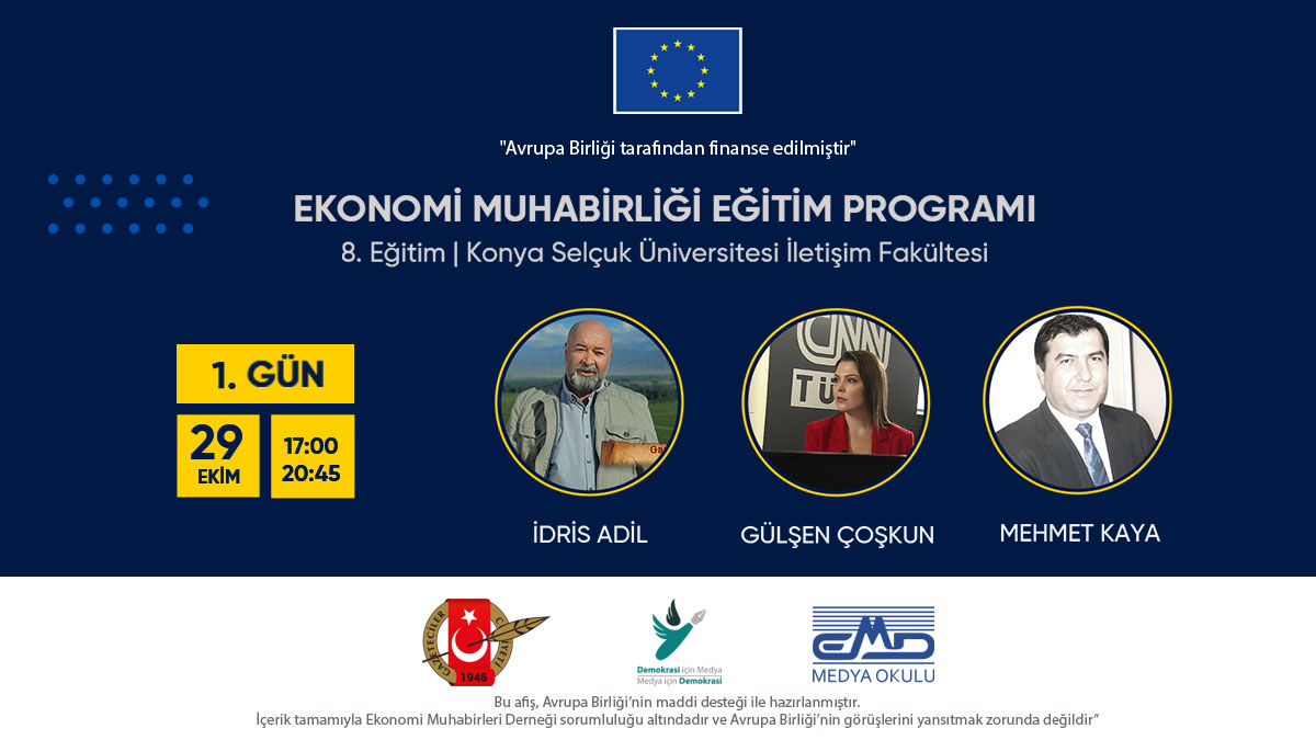 emdakademi's tweet photo. 8. Eğitim | Konya Selçuk Üniversitesi İletişim Fakültesi ile online olarak gerçekleşecek eğitim bugün saat 17:00'da başlıyor.⠀
⠀
#webinar #egitim #gazetcilik #muhabirlik #ekonomi #medya #gazetecilik #m4d https://t.co/Jm3B5Vrf2x
