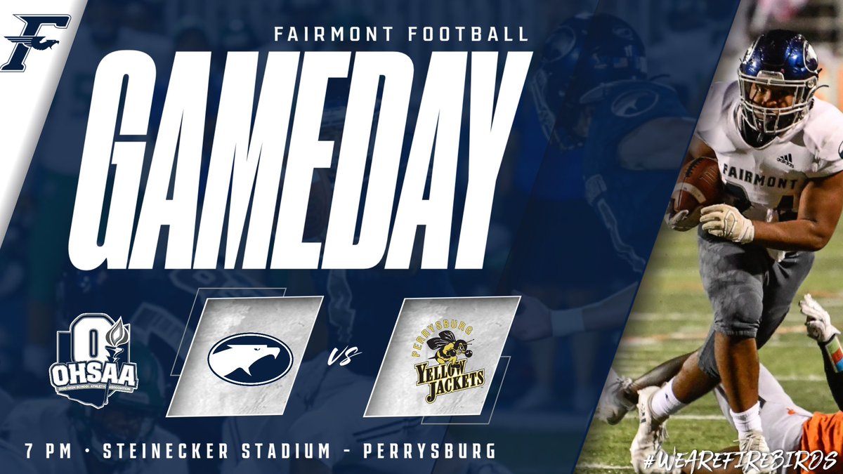 FBFairmont's tweet photo. PLAYOFF GAMEDAY

Firebirds travel to @PburgAthletics for a first round matchup at 7:00 this evening.

Tickets available at https://t.co/xovol0yK1o 

@FHSAthletics1 @KFHSPrincipal @KetteringSchls @OHSAASports https://t.co/96ibkNwp42