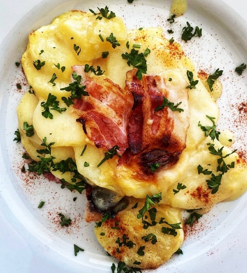 Cheesy Creamy Potato Gratin &amp; Bacon📍🧑‍🍳🙏🏻🤙🏻 #Cooking #Food #Kitchenlife