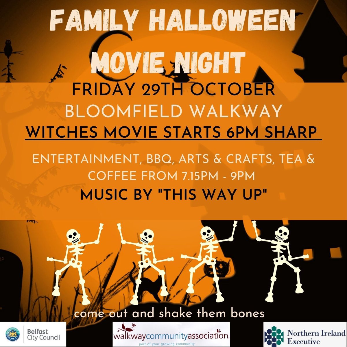 PLEASE NOTE ANYONE ATTENDING THIS EVENT, THERE IS NO PARKING IN FINVOY STREET.