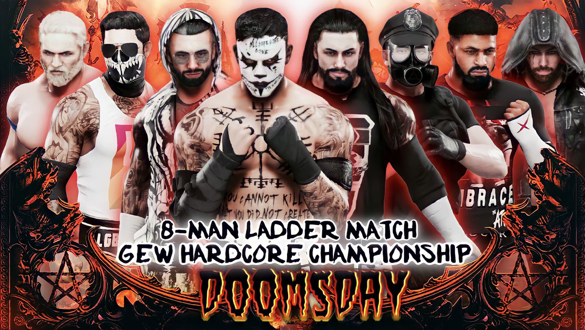 GlobalEmpireWre's tweet photo. Christian Cooper
Wyatt Evans
D'Marcus Jackson
Max Navarro
Destructo Dino
Bowen Blackwell
Shane Sabin
And the Hardcore Champion Luke!

Shane Sabin is the only one in this match that has previous GEW Ladder Match experience, will he use that to his advantage? Find out on Sunday https://t.co/xQETQmLI5p