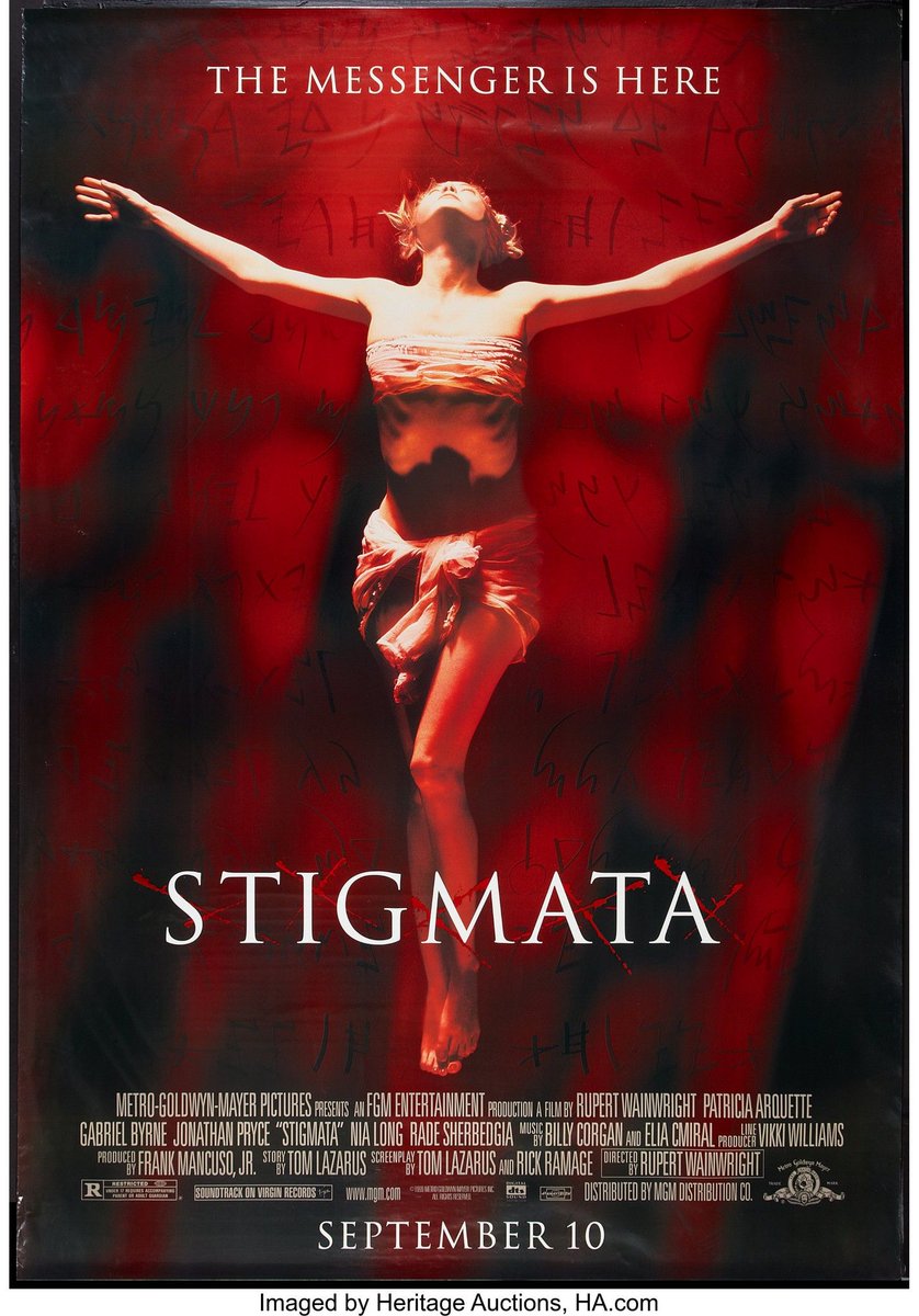 olivierkevin3's tweet photo. Moment #cinéma de l'après midi en #Dvd avec un ami
#Onregarde :
#Stigmata (1999)
Film de #RupertWainwright
Avec #PatriciaArquette, #GabrielByrne,... https://t.co/oBRuxz9aCq