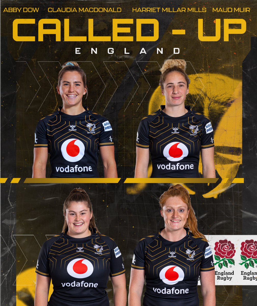 waspswomen's tweet photo. Red Roses ๐น
@cf_macdonald starting at 9๏ธโฃ
@abbydowberg ready to get out of the blocks on the wing
@millarmills looking to make impact from the bench
&
@MaudMuir on a potential DEBUT ๐ ๐๐ผ
๐บ BBC2 @EnglandRugby VS @BlackFerns
๐
Sunday https://t.co/RA1qmcVsCS