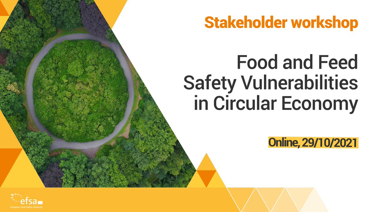 EFSA_EU's tweet photo. In today's workshop, we will engage with partners and stakeholders who have expressed their willingness to contribute to a two-year project aiming at identifying #Food and #FeedSafety vulnerabilities in circular economy.
Learn more➡️https://t.co/wb1UECuW4t https://t.co/LvqEWpAYnP