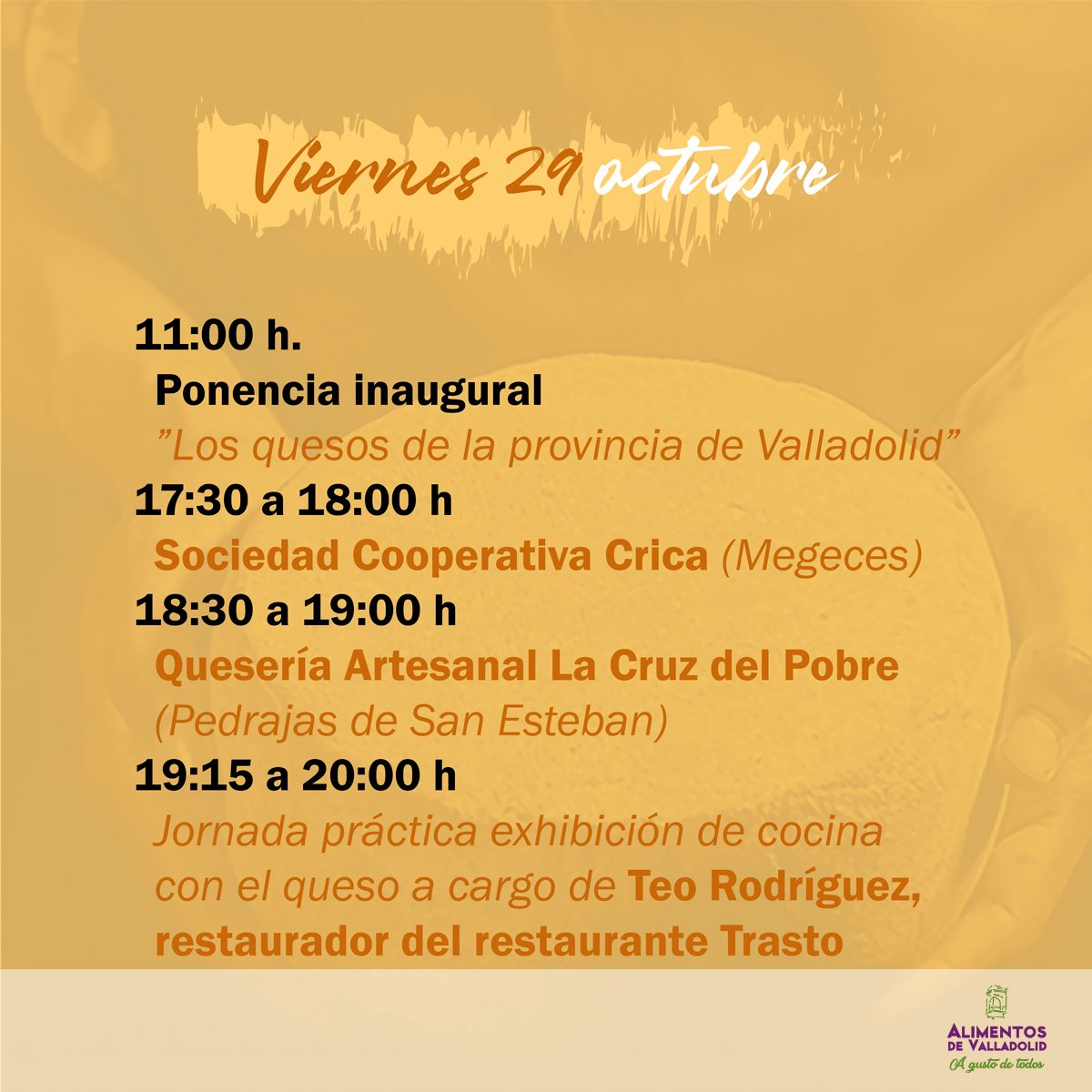 Primer Encuentro provincial de Queserías

#Vallaqueso2021 

#QueseriaArtesanalLasCortas