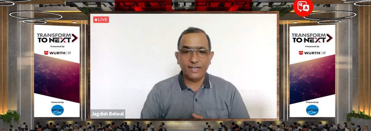 yogeshd35's tweet photo. #TRANSFORMTONEXT presented by @WurthITIndia powered by @DynamicCIO
Very good practical use case of CRM being explained by Jagdish Belwal, Former CIO at GE & Tata Motors | CEOs' Advisor for Business Transformation https://t.co/hszbq8KJsA