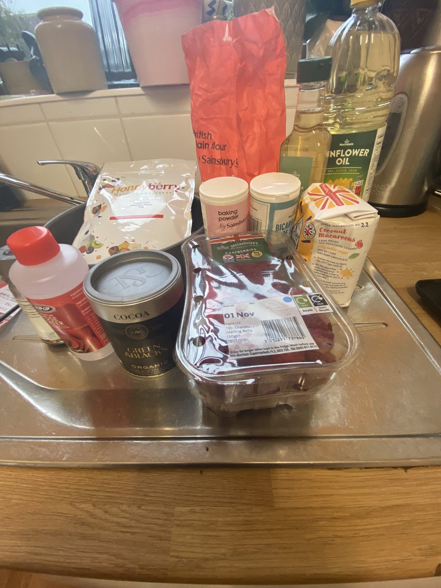 sezl's tweet photo. Assembling #menopausecake ingredients. https://t.co/4LSaZz4dy9