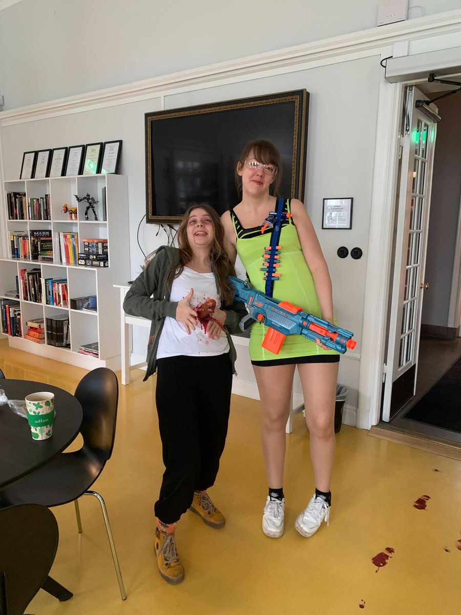 PlaygroundSquad's tweet photo. Well, well, well. Welcome to hell...uva Freaky Friday! We're celebrating Halloween this Friday and the students have maxed out the theme! We're loving it 😍 What do you think about the creativeness in the costumes!? https://t.co/8Dtenhn2NL
