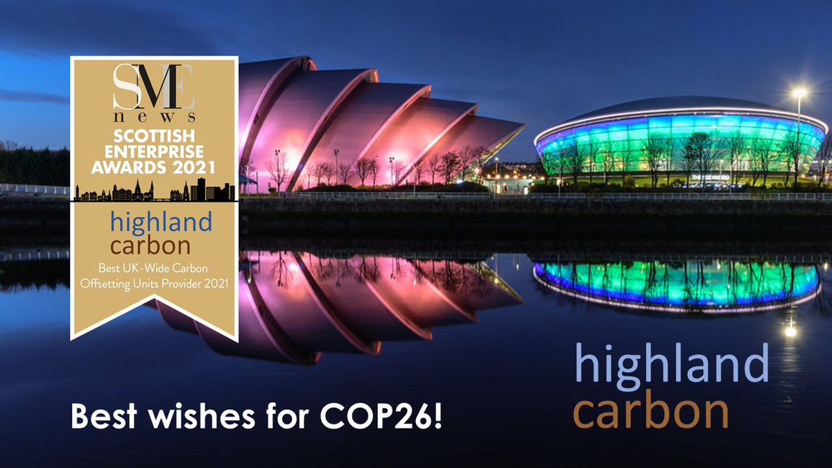 Highland Carbon is delighted to be a part of COP26. This is such an historic moment for humankind and for the planet we call home. We send our very best wishes to everyone engaged in COP26 whether onsite or in a virtual capacity!
#cop26uk #cop26glasgow #cop26communique #esg