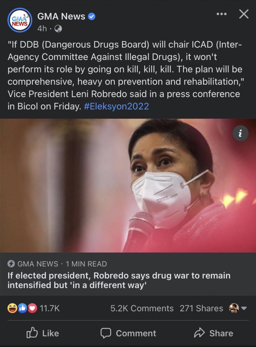 TishaCM's tweet photo. And how does Leni intend to implement her “comprehensive” plan? Again, she’s heavy on rhetorics and anemic on details.
Will she roll out a shabu express or a junkies’ cab, free dorms for druggies-turned-rapists, donate basket of goodies for victims of drug-induced criminality. https://t.co/hzKT6tpIrn