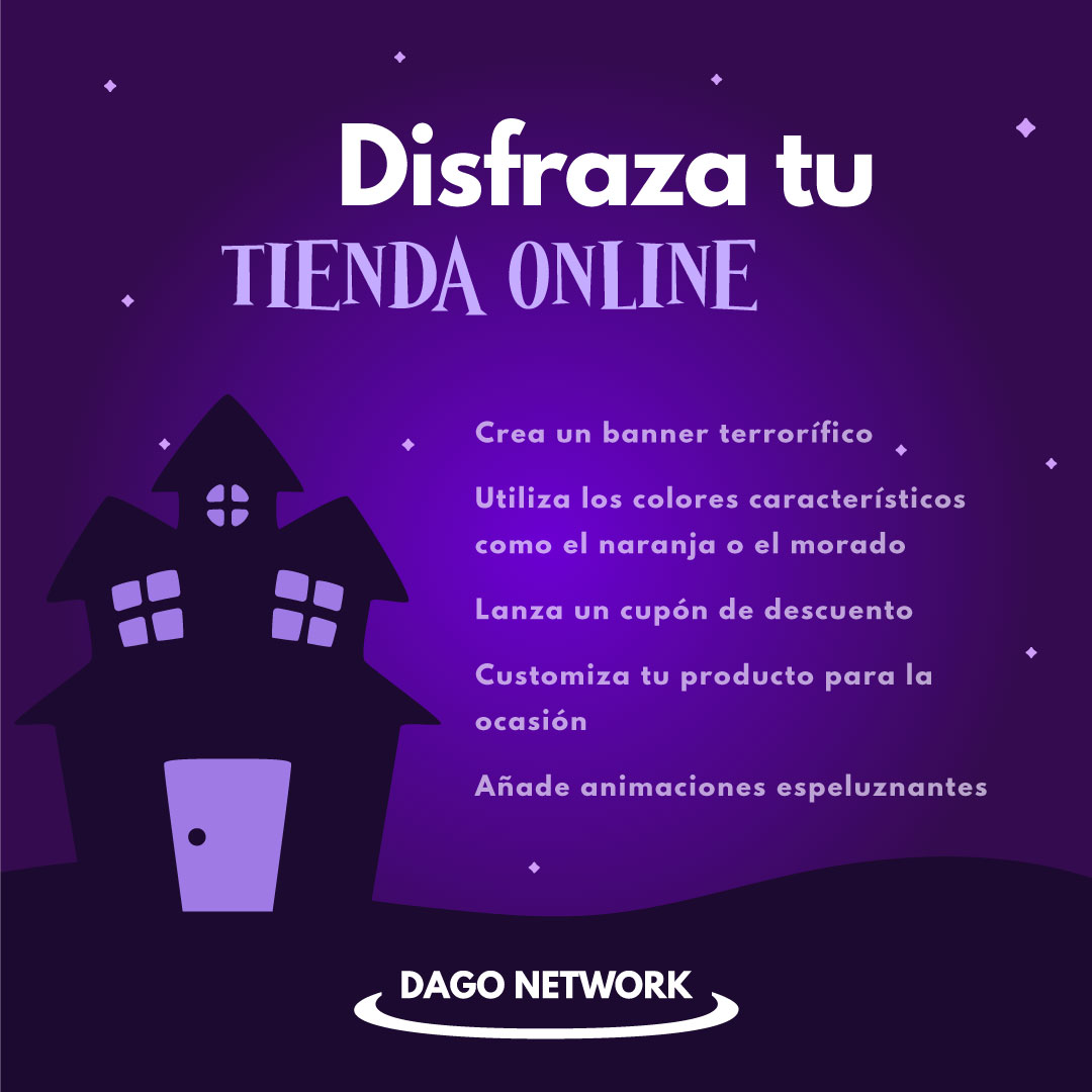 dagonetwork's tweet photo. ¿Ya has preparado tu tienda online para este Halloween? 🎃

Ya está aquí la noche más terrorífica del año 👻. Desde DAGO NETWORK te damos algunas ideas 💡 para #Halloween con las que podrás incrementar tus ventas. 🚀

#agenciademarketing #marketingdigital #ecommerce #marketing https://t.co/rAeV3tjf6W