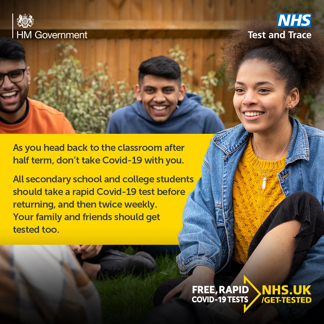 RBWM's tweet photo. 🤒45% of borough cases are currently among the under-18s
👉Get free tests from our leisure centres https://t.co/KMYJqfC062 or a local pharmacy https://t.co/brFlhQPn1r
#stopthespread #RBWMtogether https://t.co/86c83JUxcD