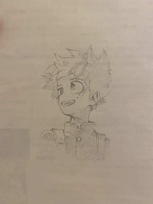 授業中に描いたデクくん✨ 
