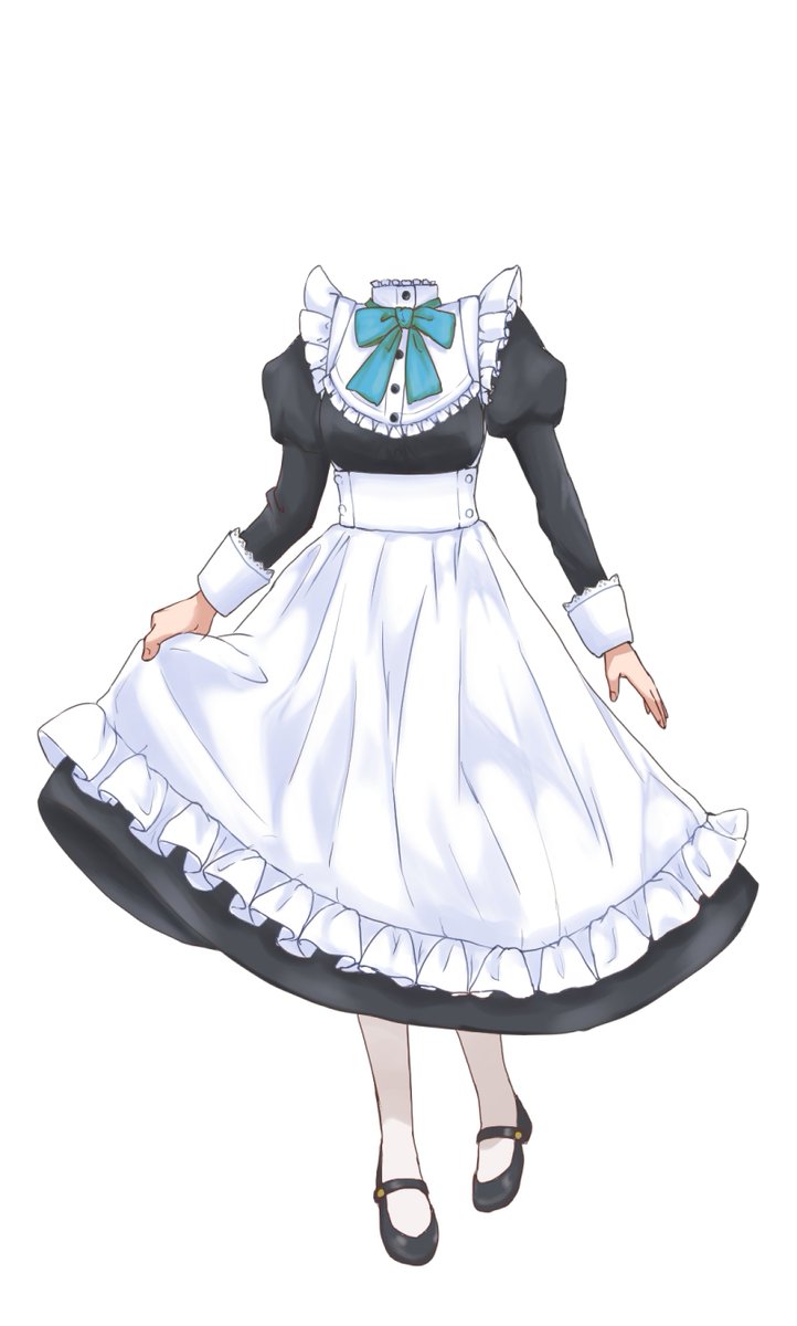 noa_mkn315's tweet photo. 昨日ミハエル(@Michael_mfmf )の配信で使用した立ち絵と同じメイド服をフリー素材として配布します！！

ロング丈のスカートでリボンの色が3種類あります。
メイド配信でぜひ使ってみてね。

RTやいいね、フォローは今後の活力になります😆

#フリー素材　#IRIAM　#Vtuber素材 https://t.co/ziyr9FUnKv