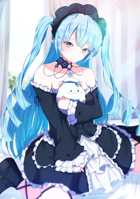 ゴスロリ衣装のラミィちゃん可愛く描けたと思う#LamyArt #イラスト 