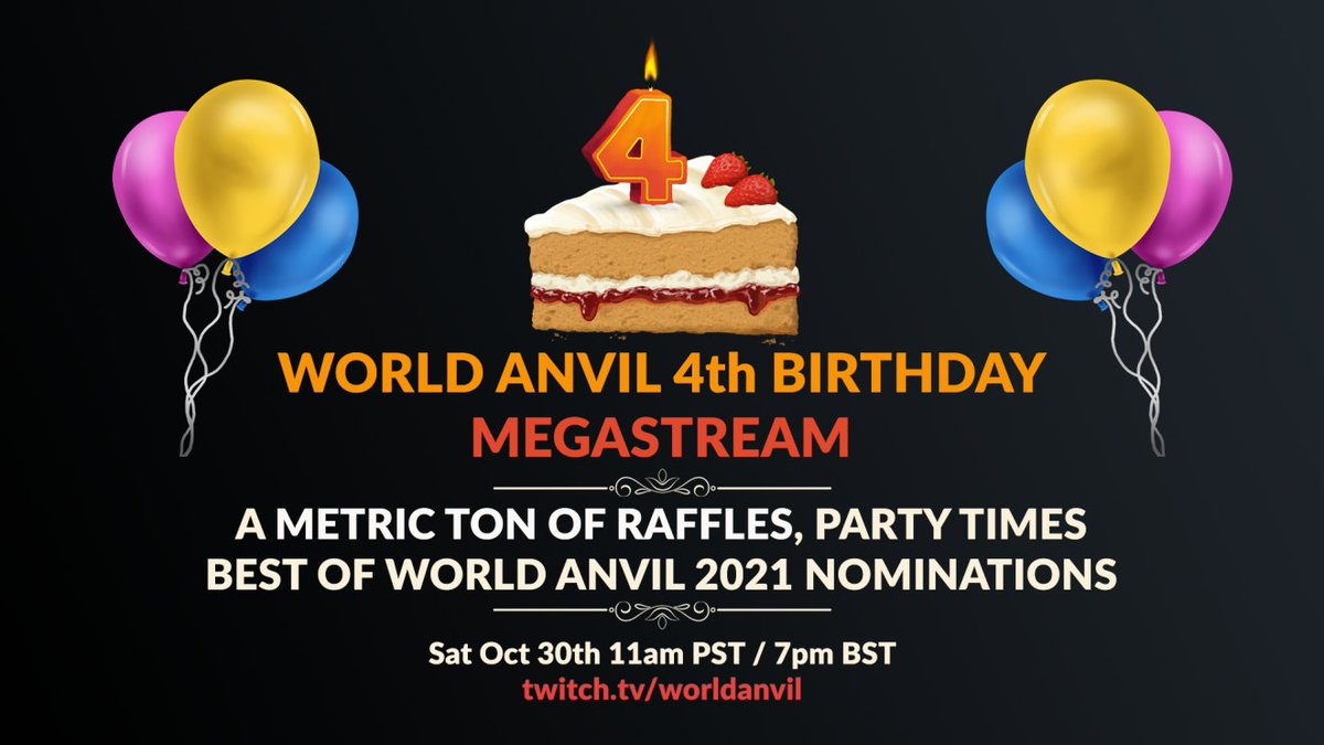 WorldAnvil's tweet photo. We'll be announcing the winners of the Shipwright Challenge we ran with @DungeonFog tomorrow on our BIRTHDAY STREAM! ππ₯³
Which were your favorite submissions to the challenge? π
#WAShipChallenge #WorldAnvil #worldbuilding https://t.co/vpDa4jgJpZ