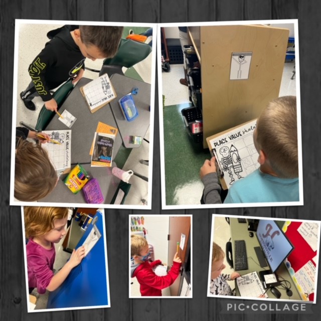 HortonvilleSD's tweet image. First graders at NGES did some 👻 𝙨𝙥𝙤𝙤𝙠𝙮 𝙢𝙖𝙩𝙝 👻 for practicing place value! They counted tens and ones on skeletons 💀 to determine the 2-digit number.
*
*
*
#SpookyMath #HASD #NGES #math #PolarBearPride #RollBears #Halloween #MathisFun