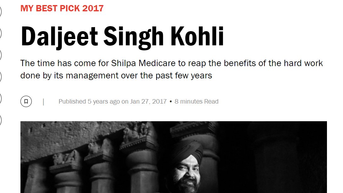 moneyworks4u_fa's tweet image. I am old enough to remember Shilpa Medicare was suppose to the Laurus lab of Pharma industry. 7 yrs on the returns are zero.

It was one of the 7 stocks in Motilal Oswal 100 bagger stocks.

We know less about stocks that we would care to admit.