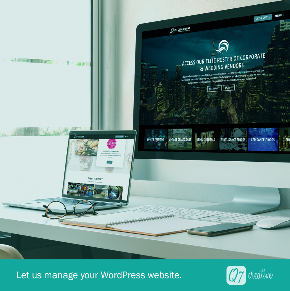 q7creative's tweet image. As your business grows, so should your website. Let Q7 Creative manage your website changes and protect it from online security threats. Send us a DM to learn more.