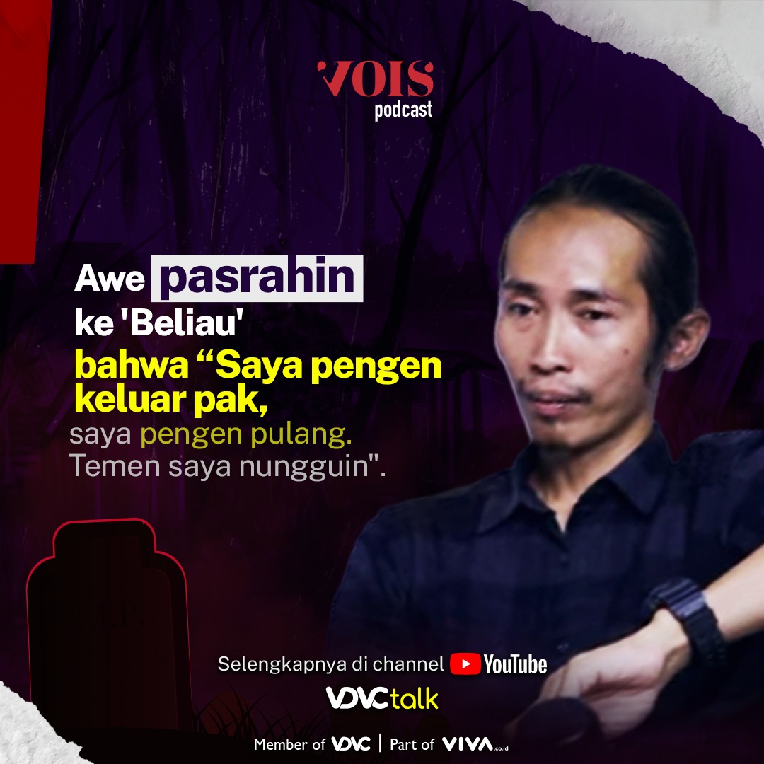 tvOneNews's tweet photo. Setelah berputar-putar dan menginap tiga hari, Awe hanya bisa pasrah pada 'beliau' agar bisa menunjukkan jalan pulang. Bagaimana kisahnya?

Saksikan Vois Podcast di YouTube Channel VDVC Talk part of @vivacoid atau kunjungi https://t.co/01jDJ2NCS6
#VoisPodcsat #AweAdventure #Rawuh https://t.co/u8QZzMjULd