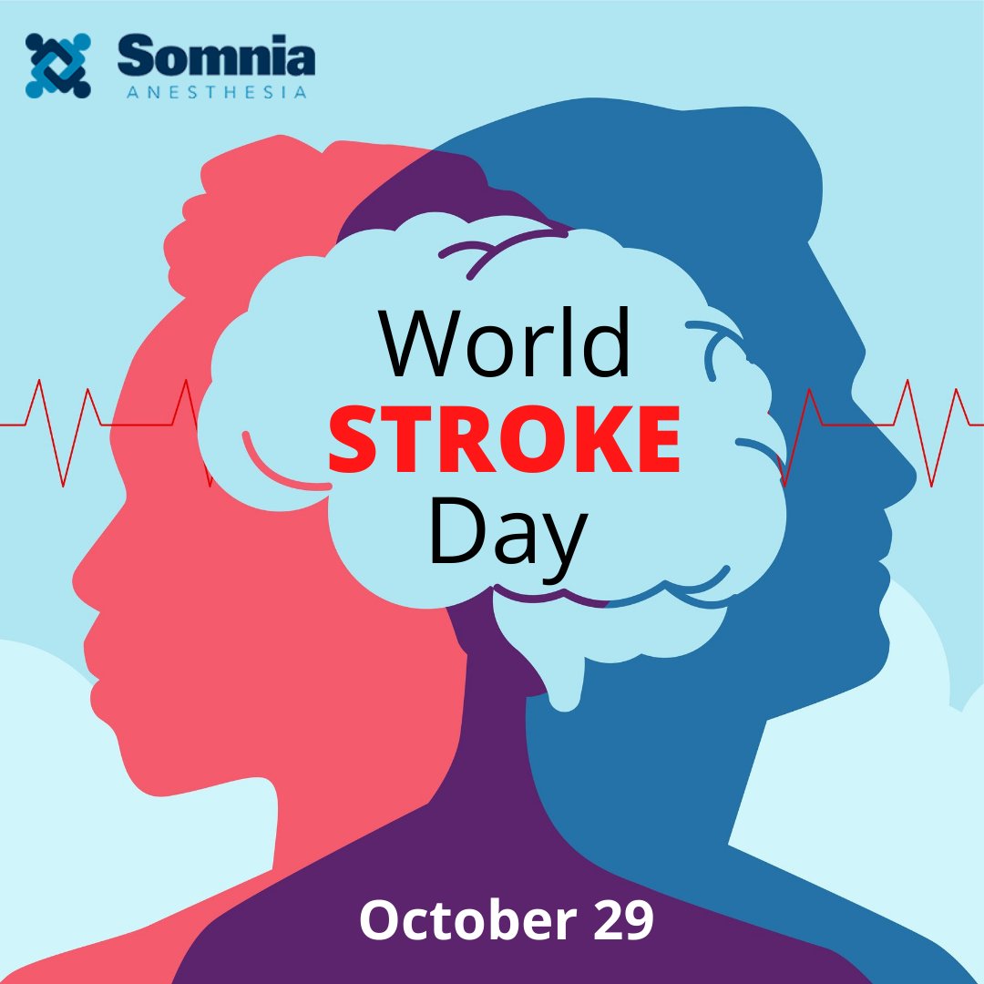 When somebody has a stroke, every second that goes by is crucial. Be aware of stroke signs and the benefits of timely access to emergency medical care. #WorldStroke Day #SomniaCares