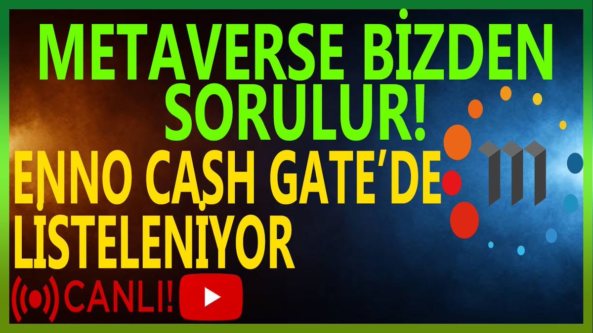 kriptokurduu's tweet photo. CANLI YAYIN🛑
Metaverse Coinleri ve #METAVERSE Coinleri Bizden Sorulur !!! Ennocash Gate'de Listeleniyor
https://t.co/BTvRGBSXqN
#ennowallet #ennocash #gateio #metaverse #kriptokurdu https://t.co/QFC0tqH4z8
