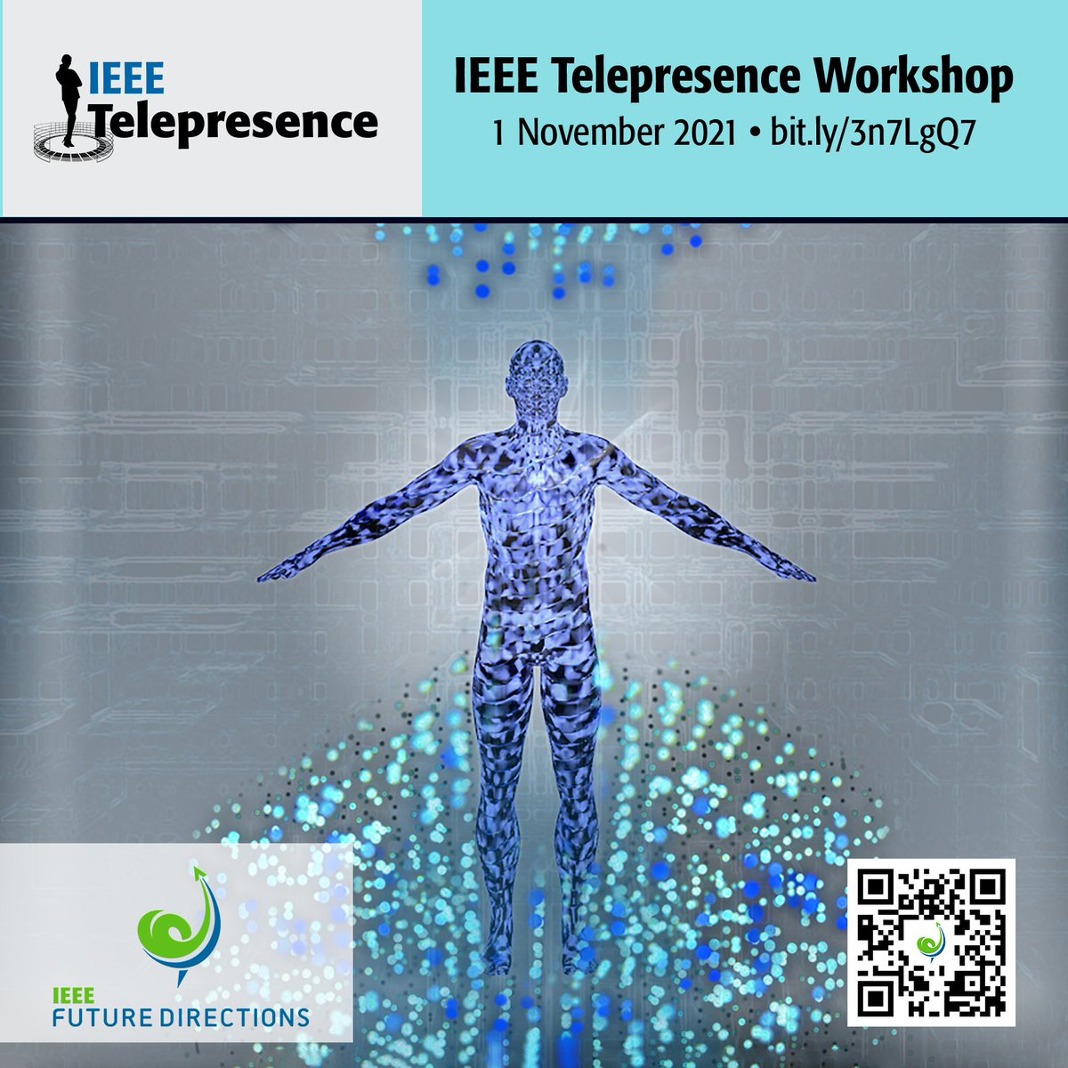 IEEEFoundation's tweet image. Join the @IEEE Future Directions  1 Nov: The Future of Telepresence. This free, virtual event provides a unique platform to discuss topics related to the emerging field of applied science. Hear from experts in #Telepresence &amp;amp; #Telerobotics.  -- bit.ly/3n7LgQ7
